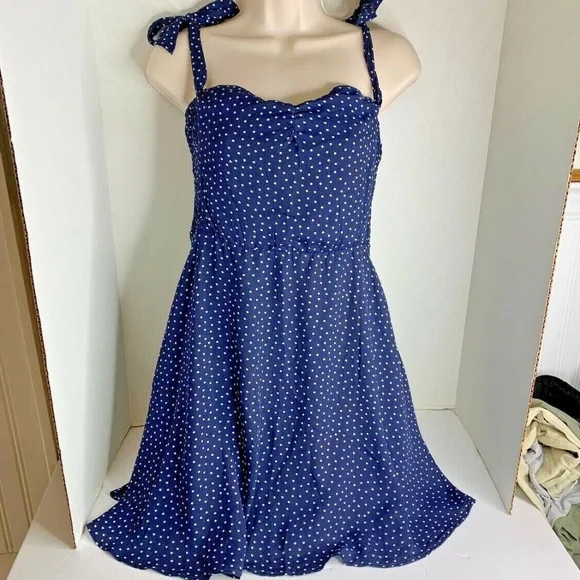 Lulus Womens Sz S Navy White Polka Dots Tank Dress Summer Babydoll Milkmaid Lulus | Dresses | Lulus Womens Sz S Navy White Polka Dots Tank Dress Summer  Babydoll Milkmaid | Poshmark